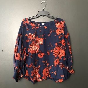 Anthropologie floral blouse